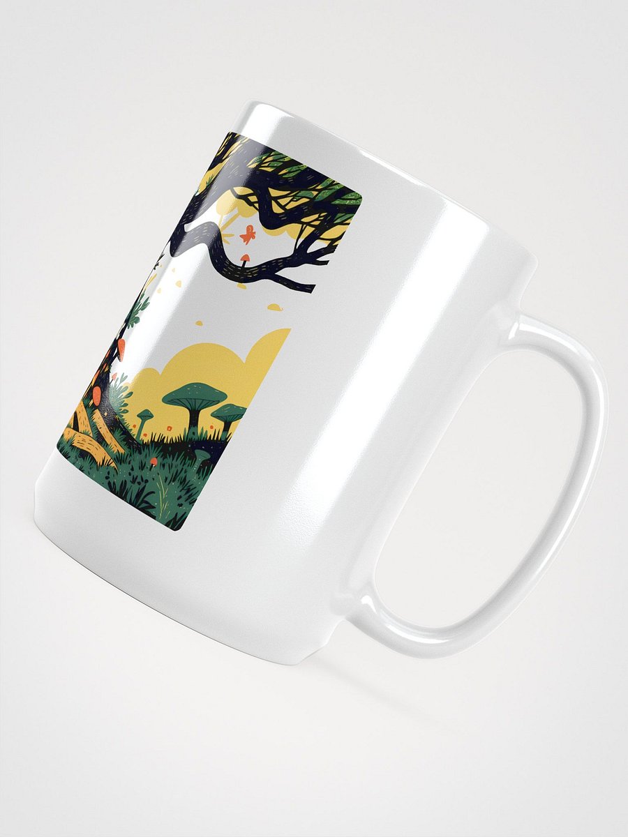 Symbiotic Nature - Tree & Mushroom Ecosystem Glossy Mug product image (4)