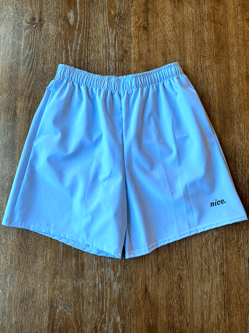Nice. Athletics Shorts (Ice Blue)