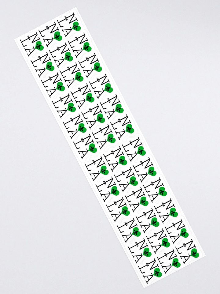 I LOVE NOLA **LEGACY STICKER** (GREEN HEART LONG) product image (2)