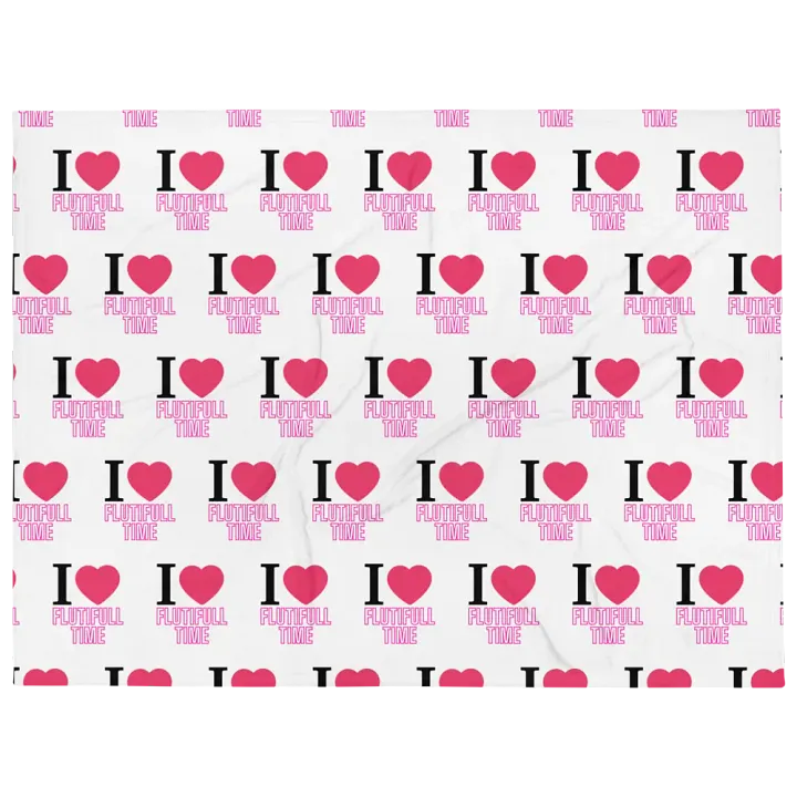 I ♥ Flutifull time Throw Blanket product image (1)