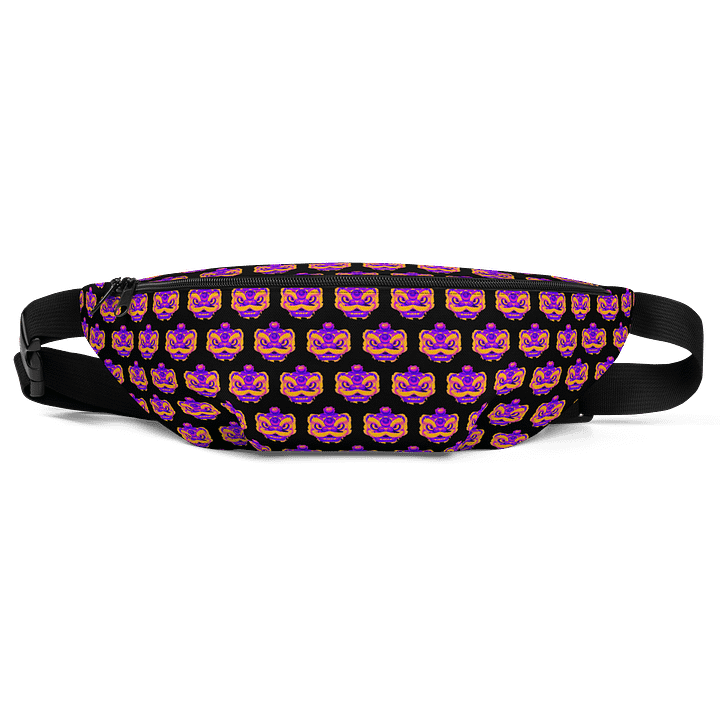 Dragon Head Mask All-Over Fanny Pack - Black product image (1)