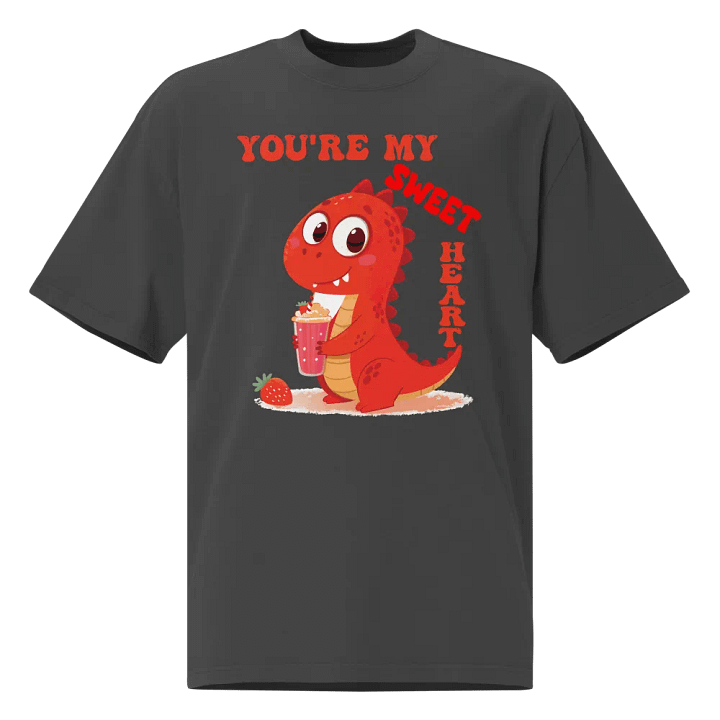 You're My Sweet Heart Dino Oversized Tee product image (1)