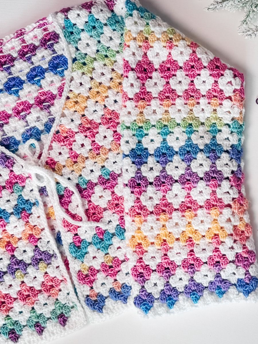 Rainbow Hues Crochet Cardigan Tutorial product image (6)