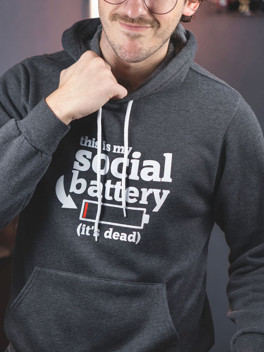 This Is My Social Battery (It's Dead) Hoodie product image (4)