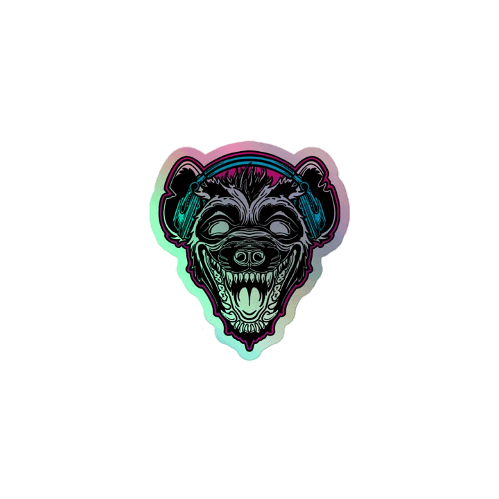 Holographic Hyena Sticker product image (1)