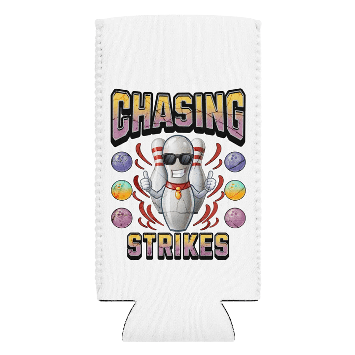Chasing Strikes Bowling Pin Coozie Can Cooler product image (2)