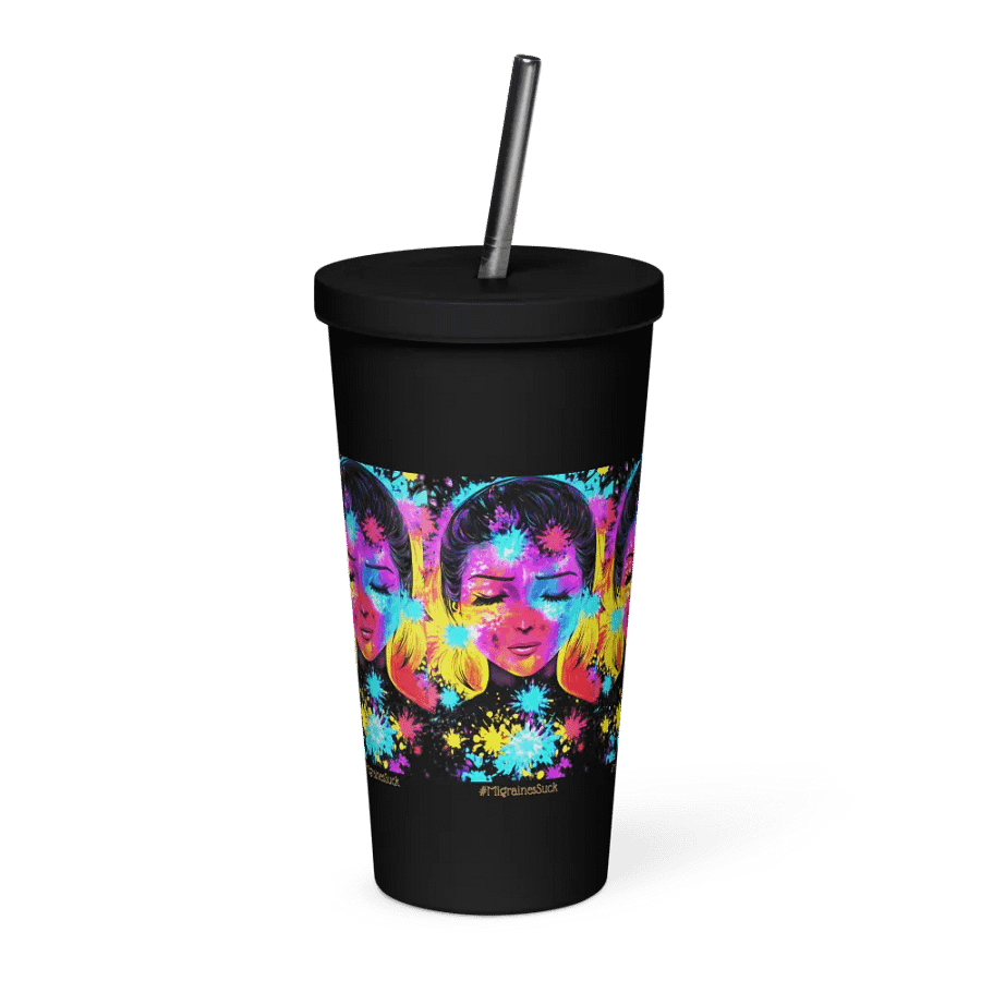 Migraines, Ocular Starbursts, Black Tumbler product image (4)