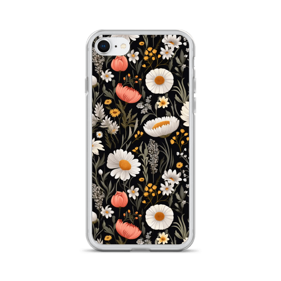 Blossom Elegance: Noir Garden Clear iPhone® Case product image (1)