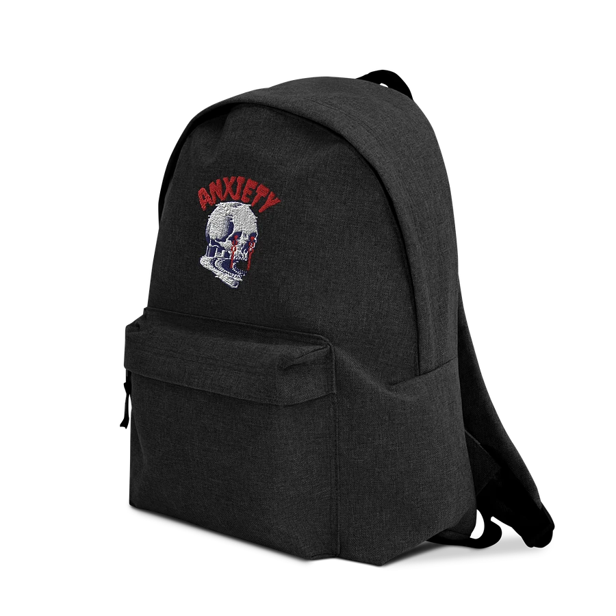 Anxiety embroidered backpack product image (3)