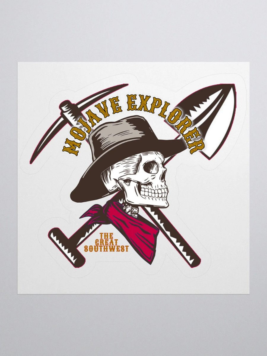Mojave Explorer Skull Miner Sticker product image (1)