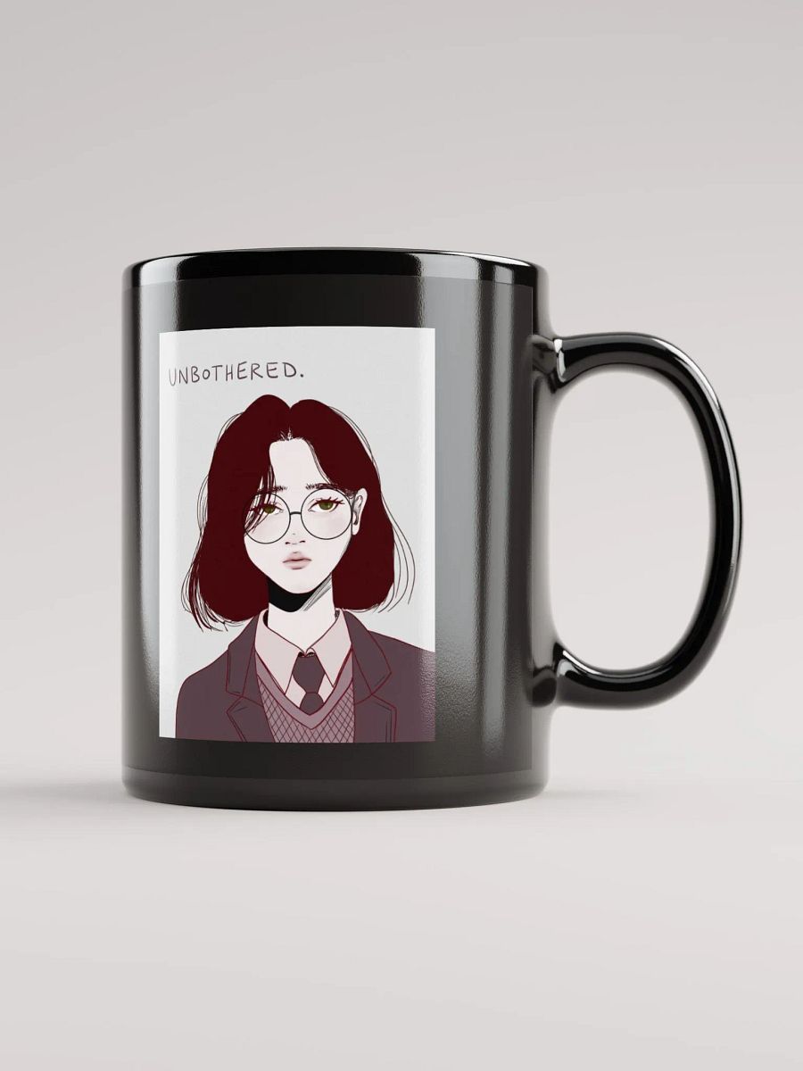 unbothered mug black product image (1)
