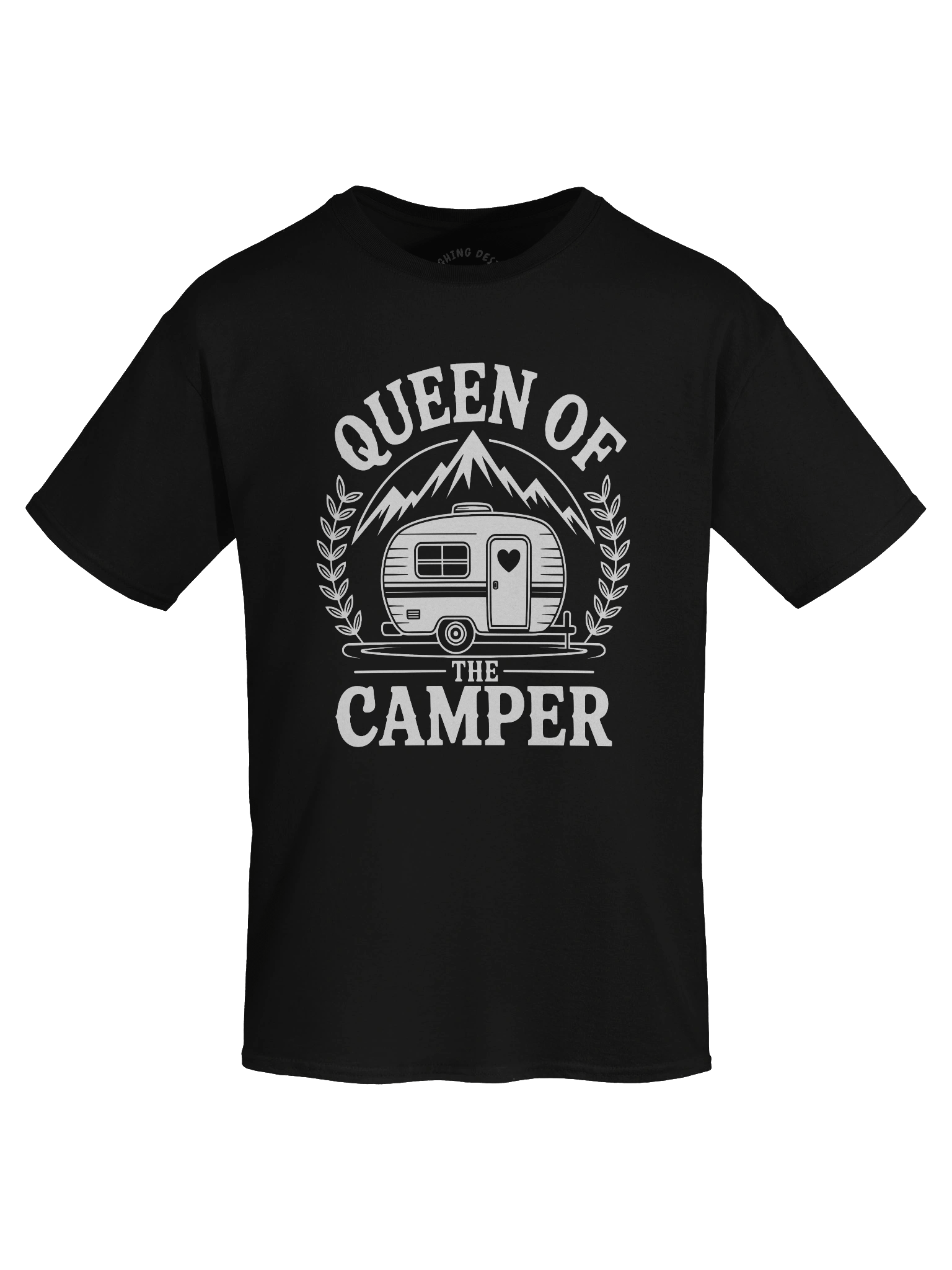 "Queen of the Camper" Funny Camping T-Shirt for Women product image (1)