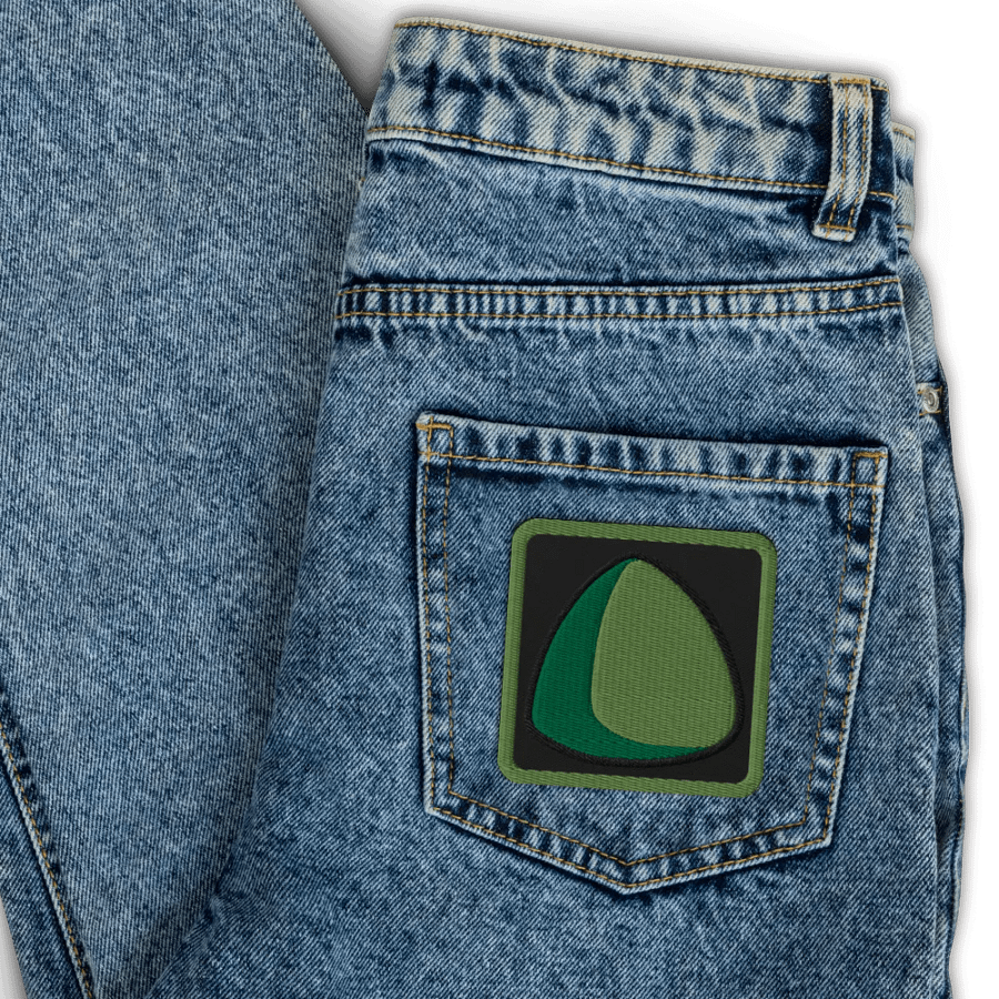 Green Triball Embroidered Patch product image (3)
