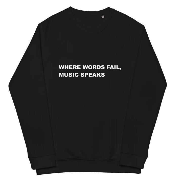 MUSIC SPEAKS SWEATSHIRT in black product image (2)