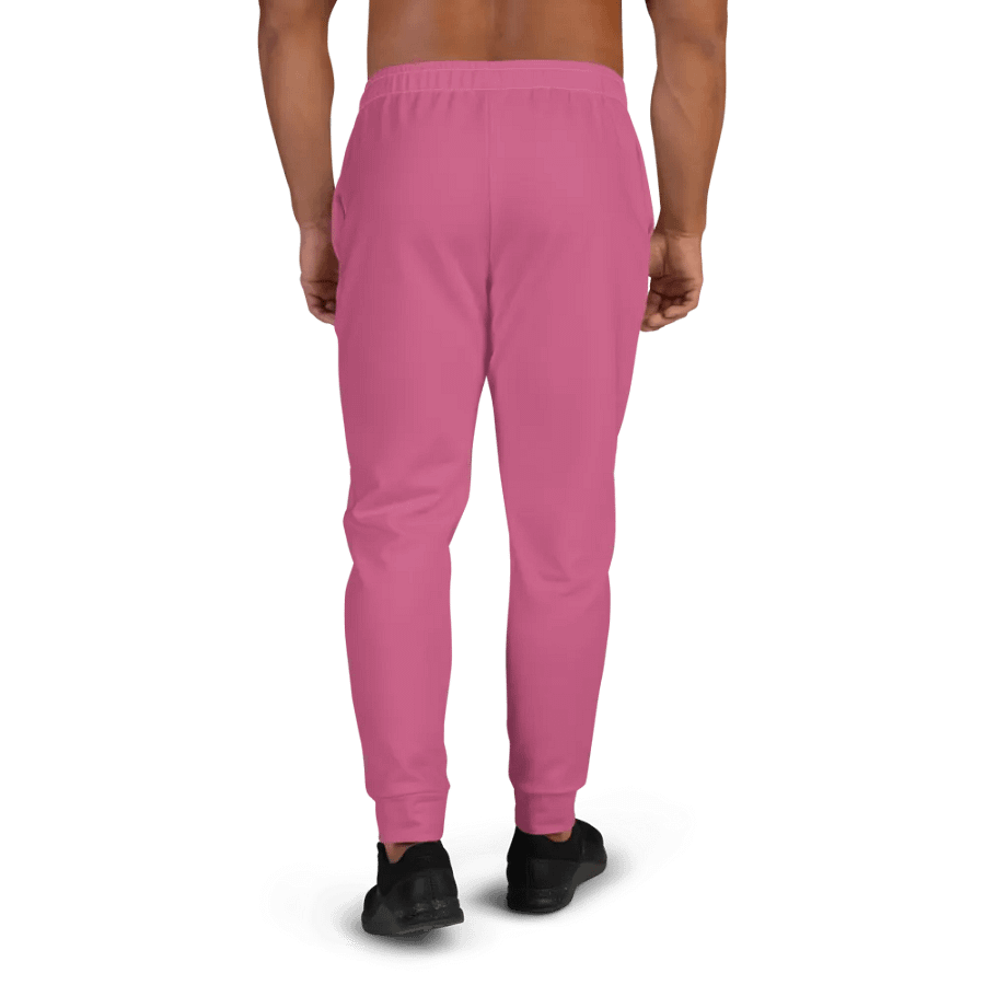 Plain Muted Blush Pink True Summer Recycled Polyester Premium Men's Joggers by Treasure Pie product image (4)
