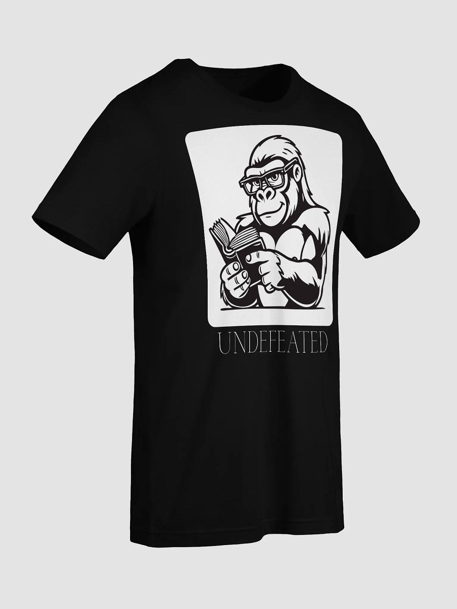 Undefeated Gorilla Reading Tee – Smart Strength Collection | Bella+Canvas 3001 product image (89)