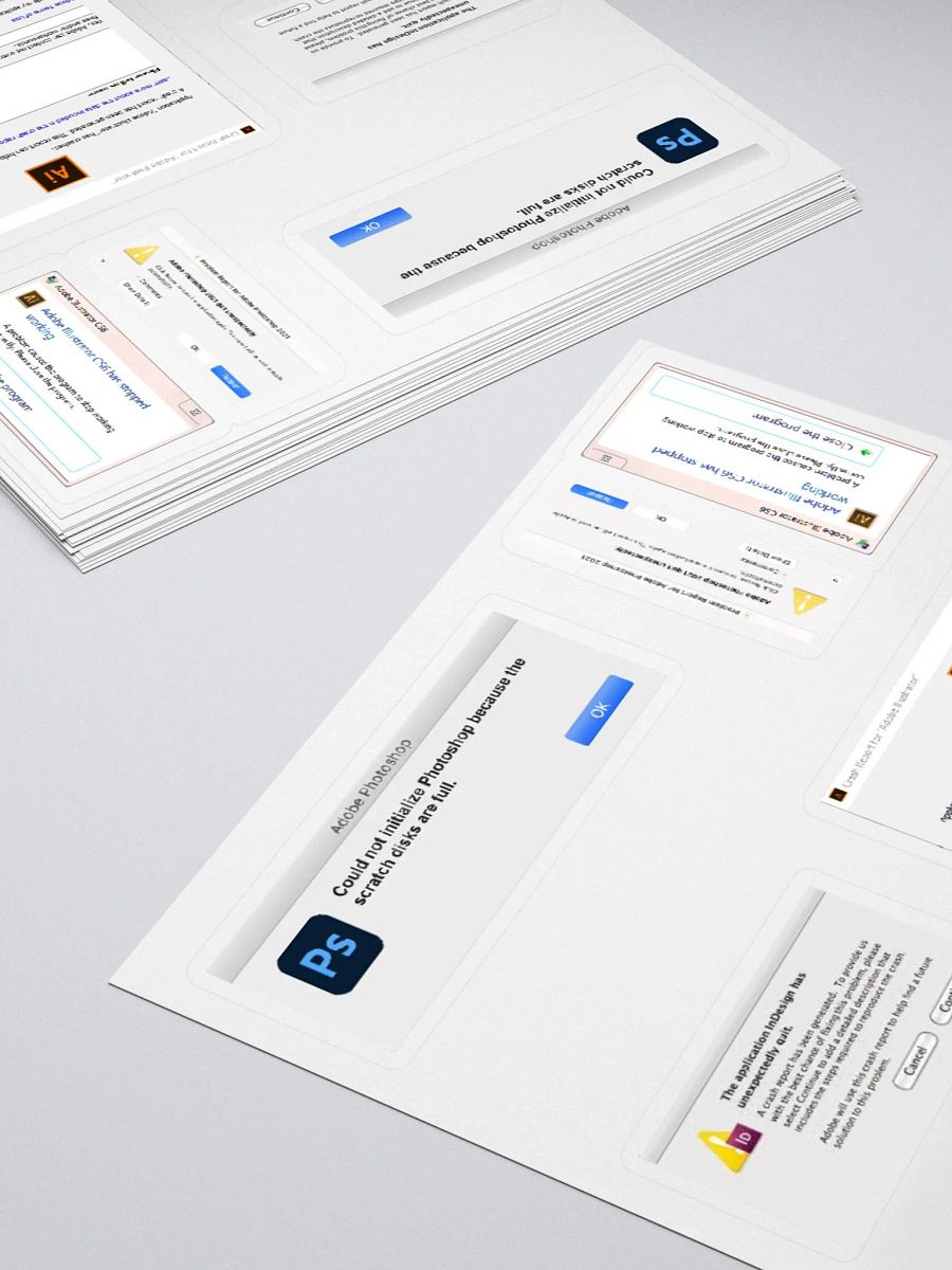 Adobe Crashed Stickers product image (4)