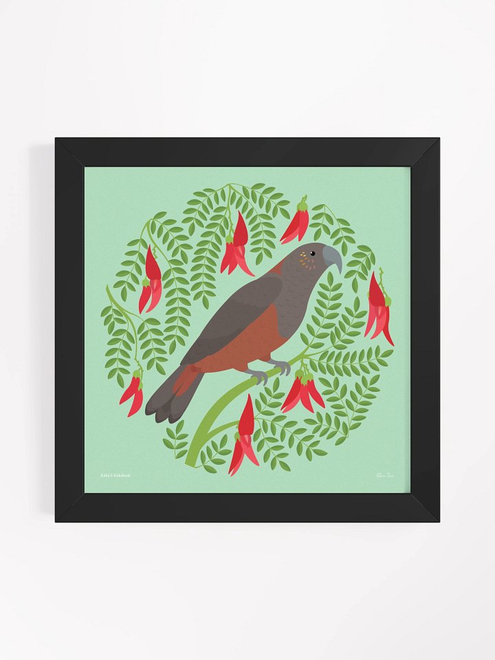 Kākā in Kākābeak Framed Wall Art product image (3)