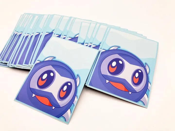 TDL Light Blue Chibi Spider Card Sleeves 50-pack (Non-Glossy) product image (2)