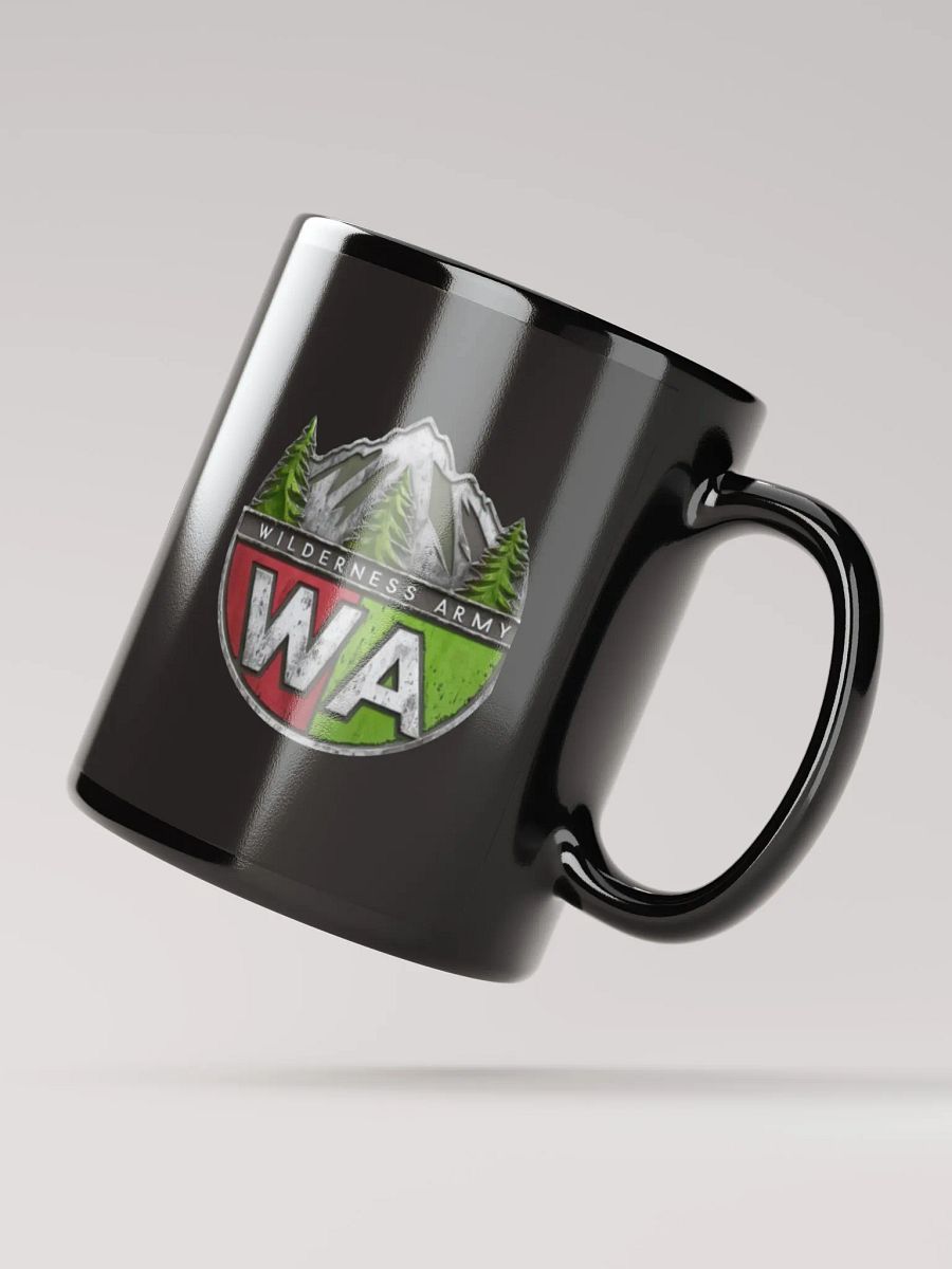 Black Wilderness Army Logo Glossy Mug product image (4)