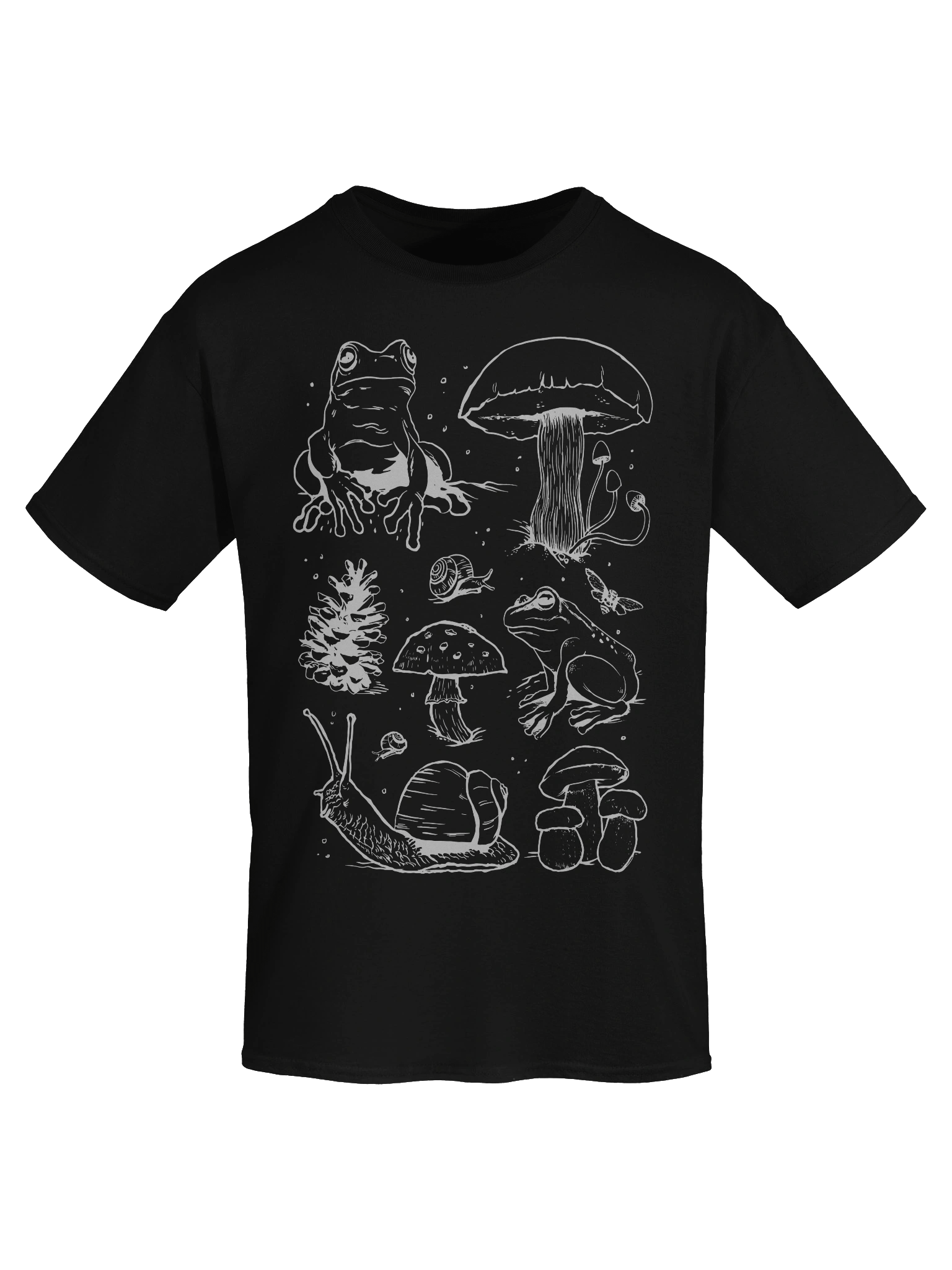 Cotterage Whimsical Woodland Sketch T-Shirt product image (31)