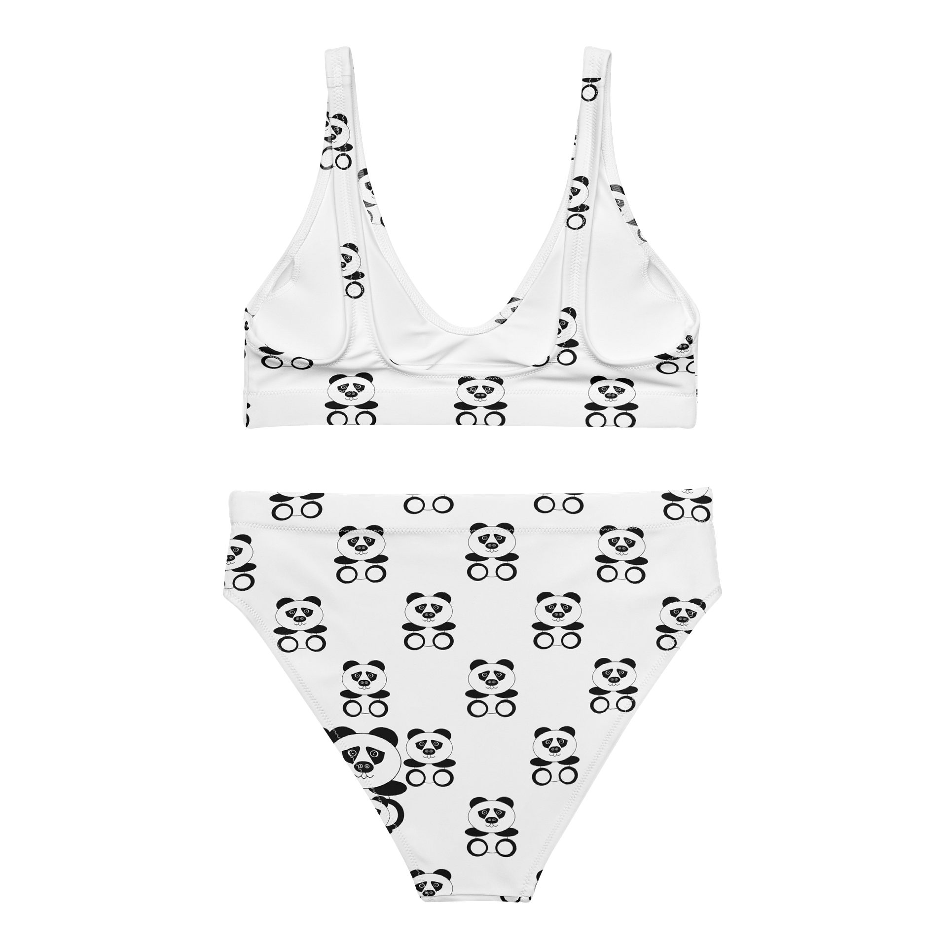 Panda Party Recycled High Waist Bikini product image (2)