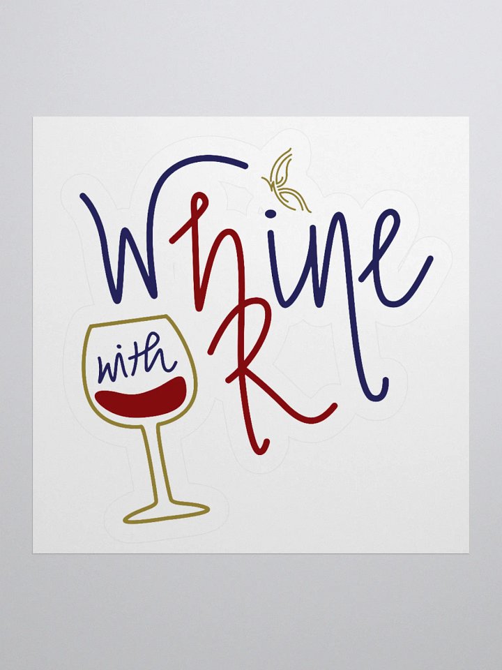 Whine with HR Kiss Cut Sticker product image (1)