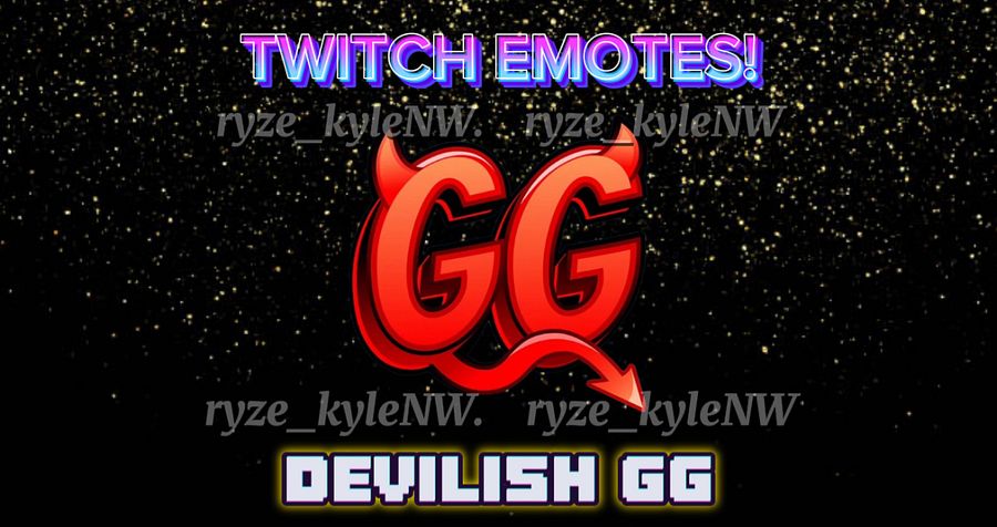 Twitch Emote DEVILISH GG product image (1)