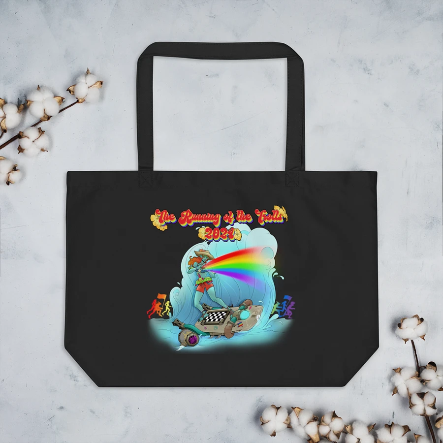 Running of the Trolls Rainbow Large Eco Tote - by Mischi product image (7)