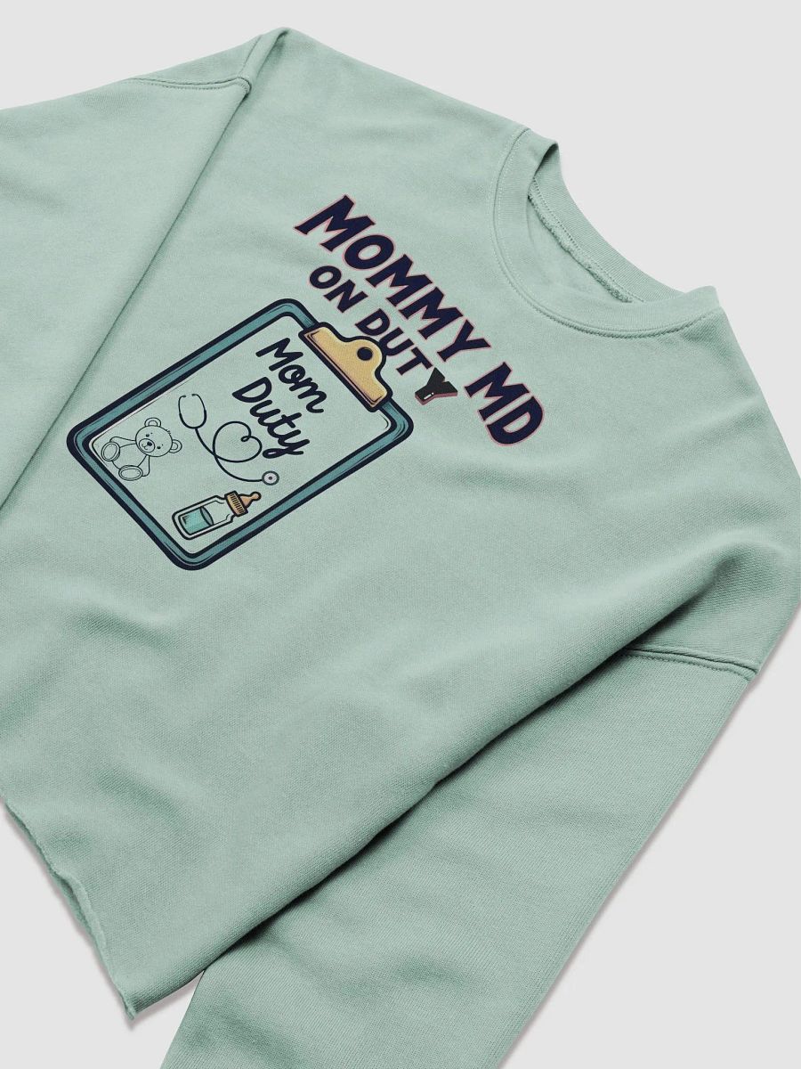 Mommy MD On Duty Fleece Crop Sweatshirt product image (9)
