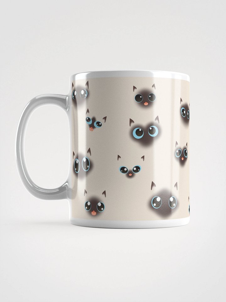 Siamese Cat Faces (Blue Eyes) Mug product image (1)