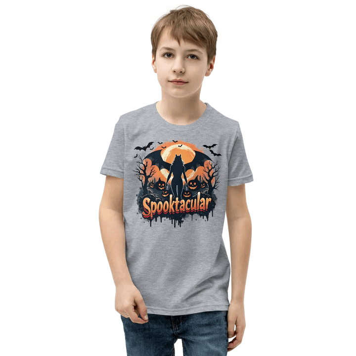 Spooktacular Cat Moonlight Kids T-Shirt product image (2)