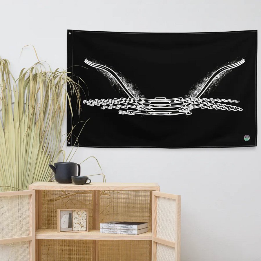 HApex Gear Black Logo - Black - Flag product image (7)