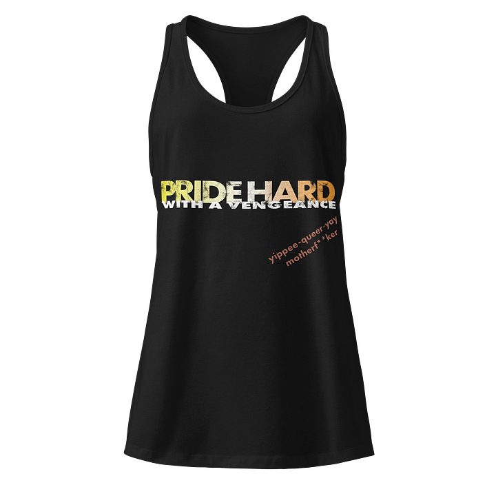 Maverique "Pride Hard" Racerback Tank product image (1)
