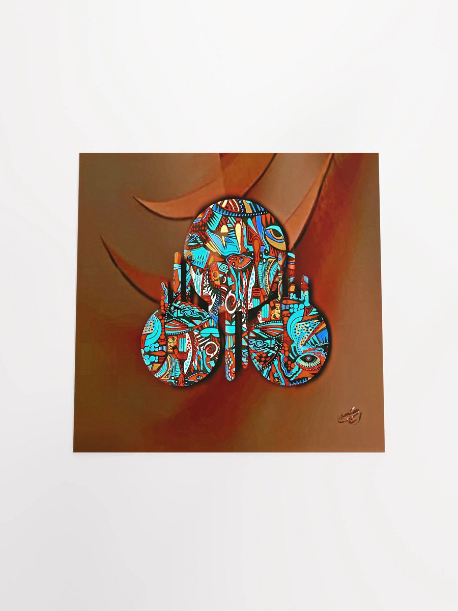 Vibrant Hand Gesture Poster/Naïve art on an abstract background product image (16)