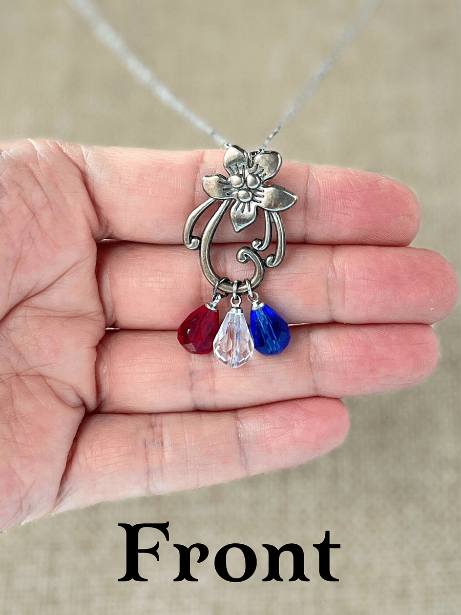 Edelweiss Necklace with Birthstones - Customized product image (7)