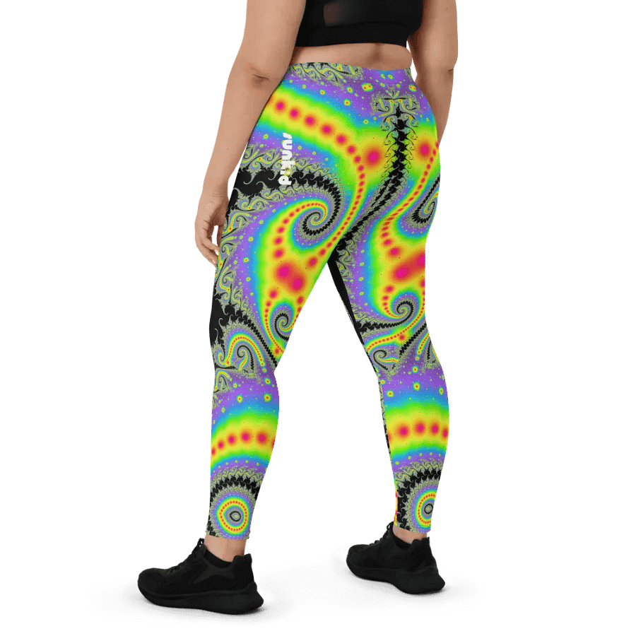 Fractal Leggings - Fluorescent Nebula product image (4)