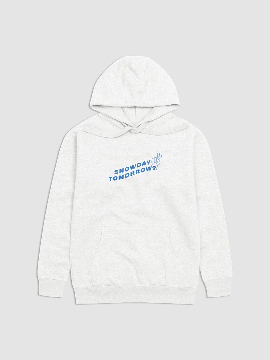 BNW - snowday tomorrow, white, hoodie product image (1)