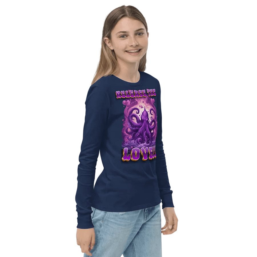 Heart of the Kraken Kids Long Sleeve Tee product image (16)