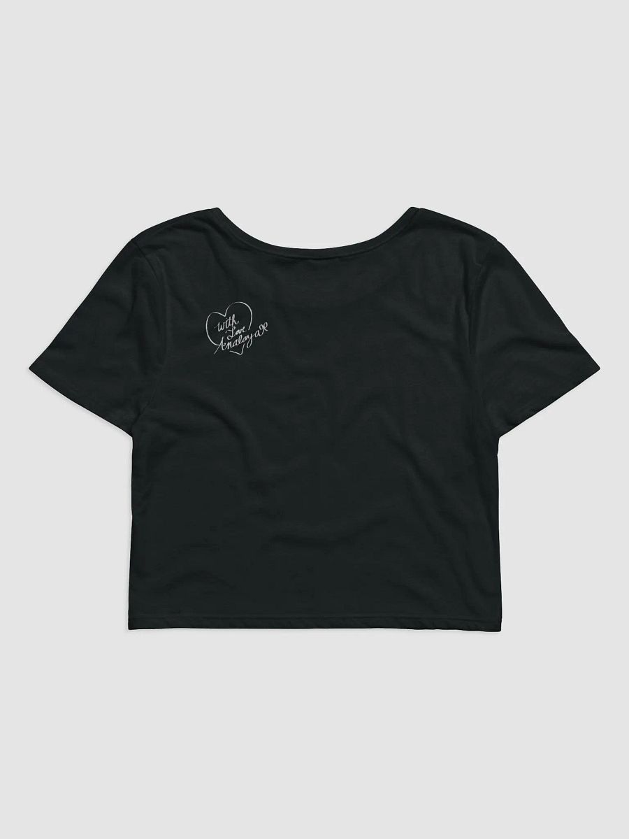 [MATCHING] cyber heart - black baby tee 𓆩🖤𓆪 product image (2)