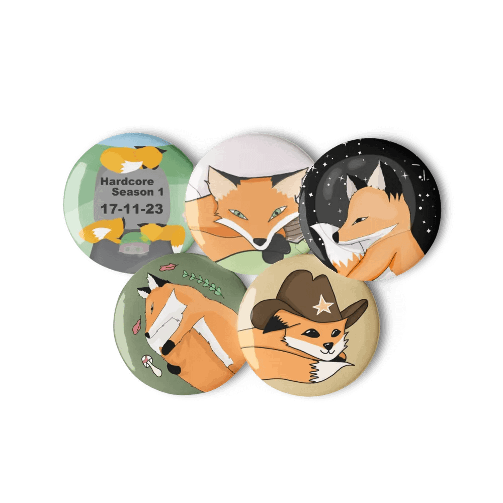 Fox Trio Pin Button Set product image (11)