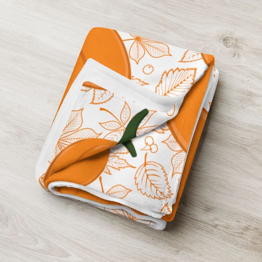 Cozy Fall Pumpkin Throw Blanket | Autumn Home Decor product image (6)