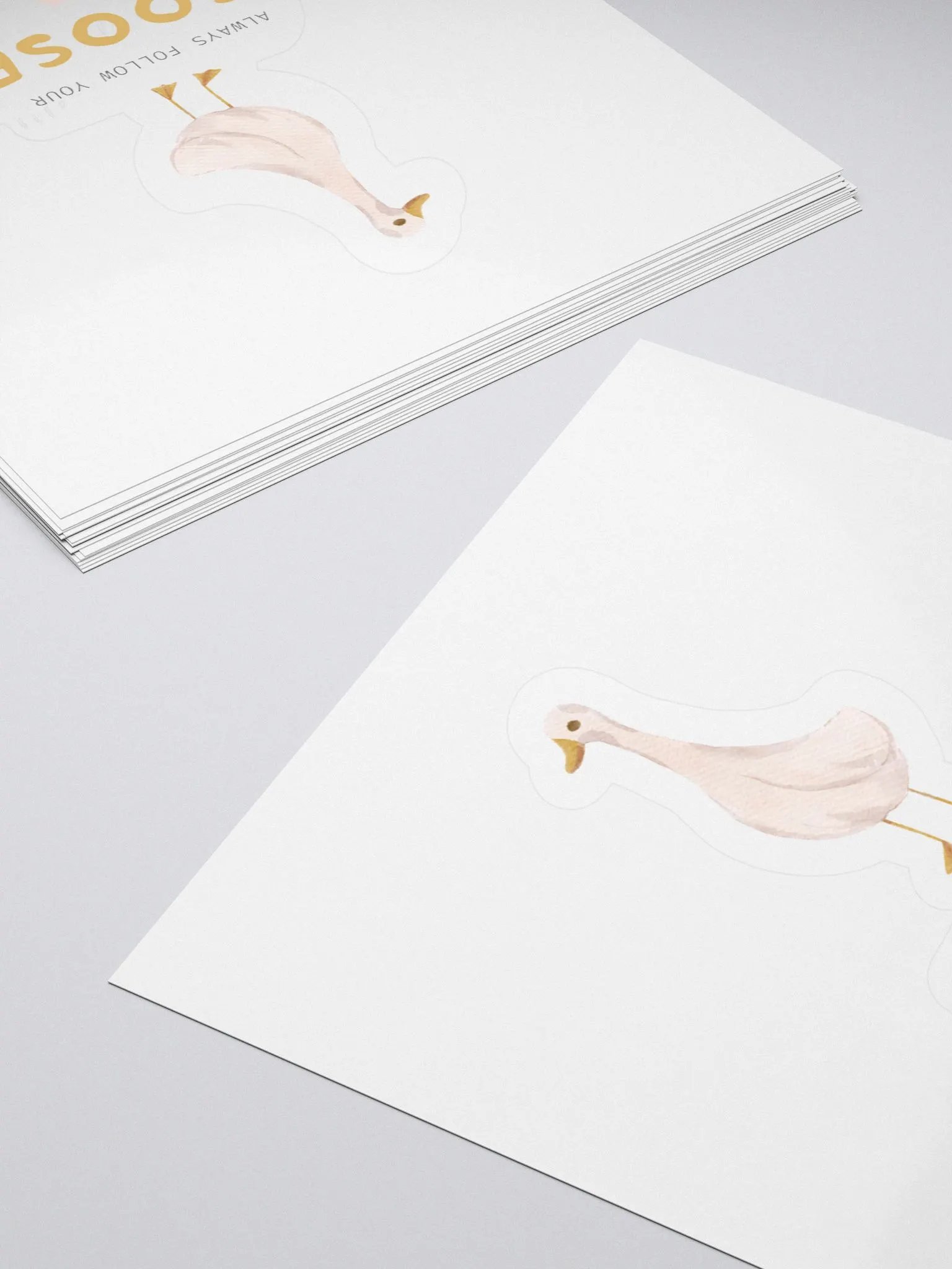 Follow Your Goose Kiss Cut Sticker product image (4)