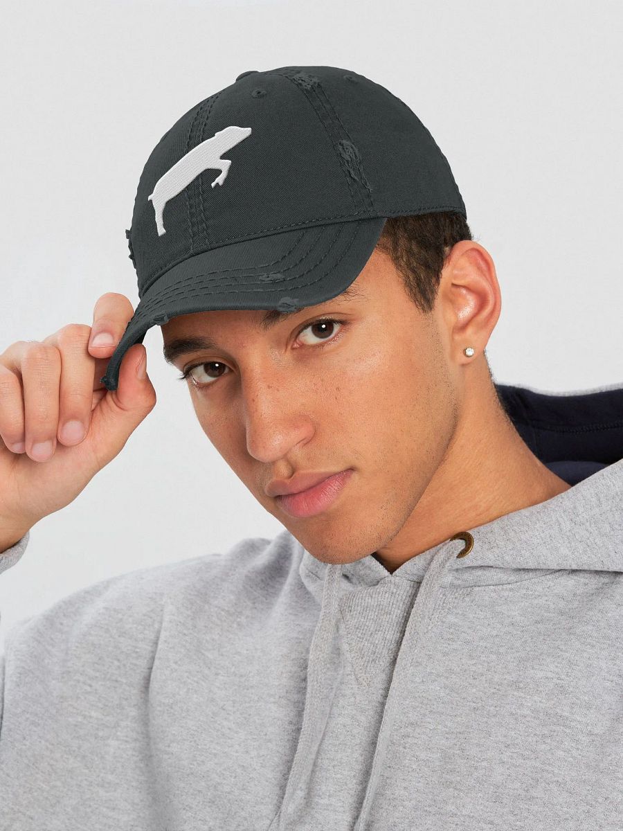 Leaping Pig Logo LIGHT (Otto Distressed Dad Hat) product image (1)