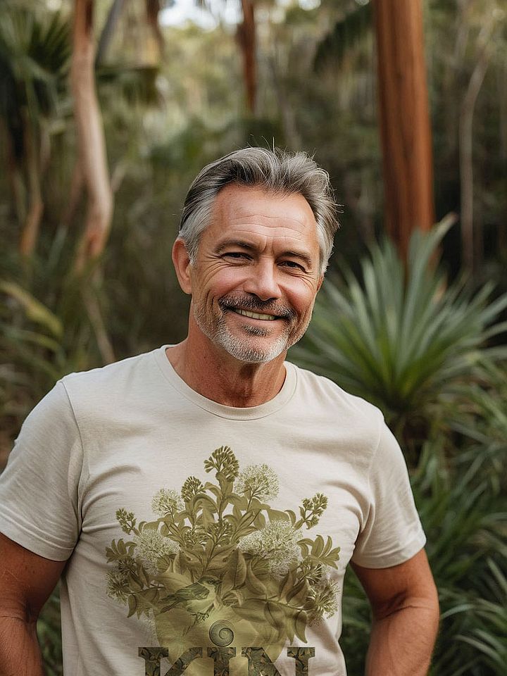 Unisex Kinship - You are Beautiful - Olive Green Sparrow and Rata Tee product image (78)
