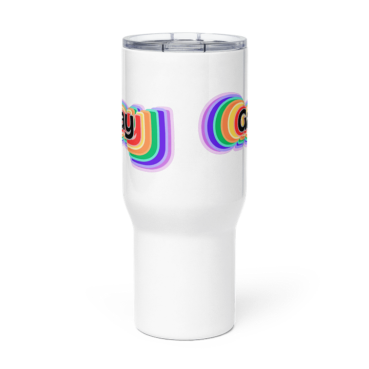 LGBTQIAP2S+ 2025, Rainbow Gay, White Tumbler product image (3)