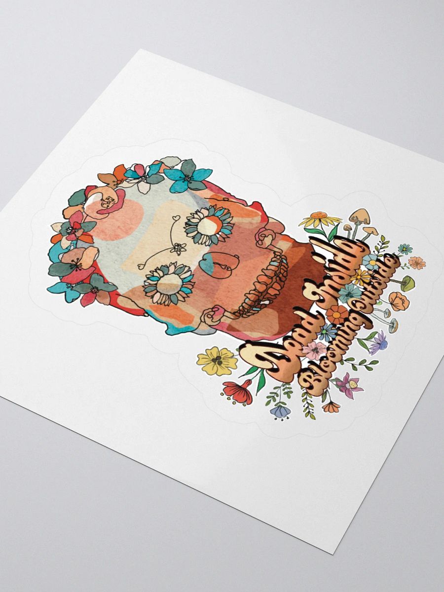 Sugar Skull Sticker - Dead Inside Blooming Outside product image (8)
