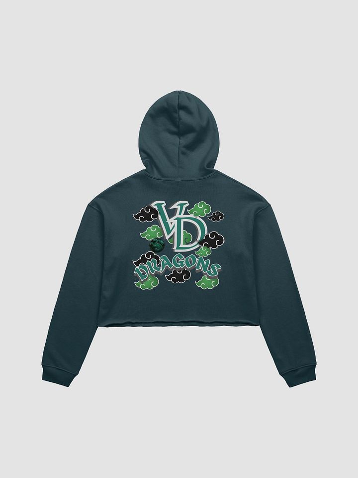 THE GREEN RAIN CLOUD HEARTED crop top hoodie product image (7)