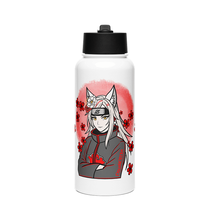 Red Akatsuki Model Stainless Steel Water Bottle product image (1)