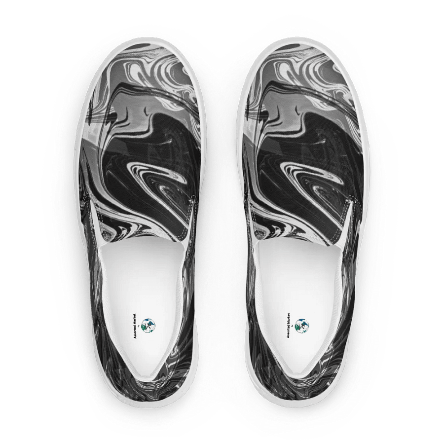 Fluid Chaos Men's Canvas Slip-On Shoes product image (1)